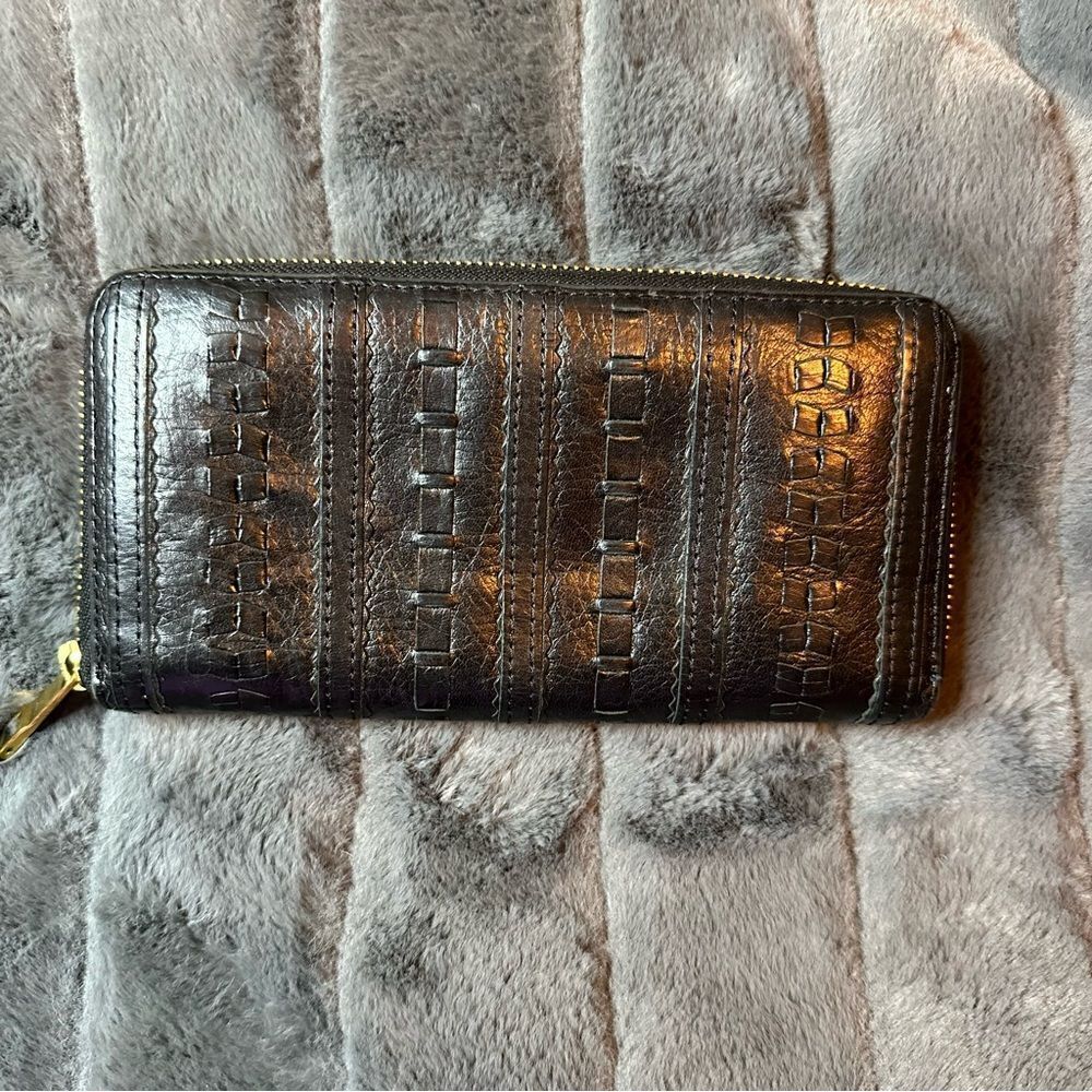 Fossil black leather wallet